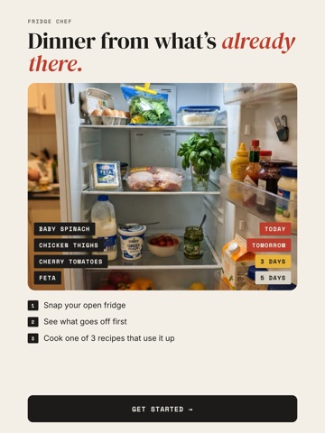 Fridge Chef: Recipe Ideas iPad screenshot