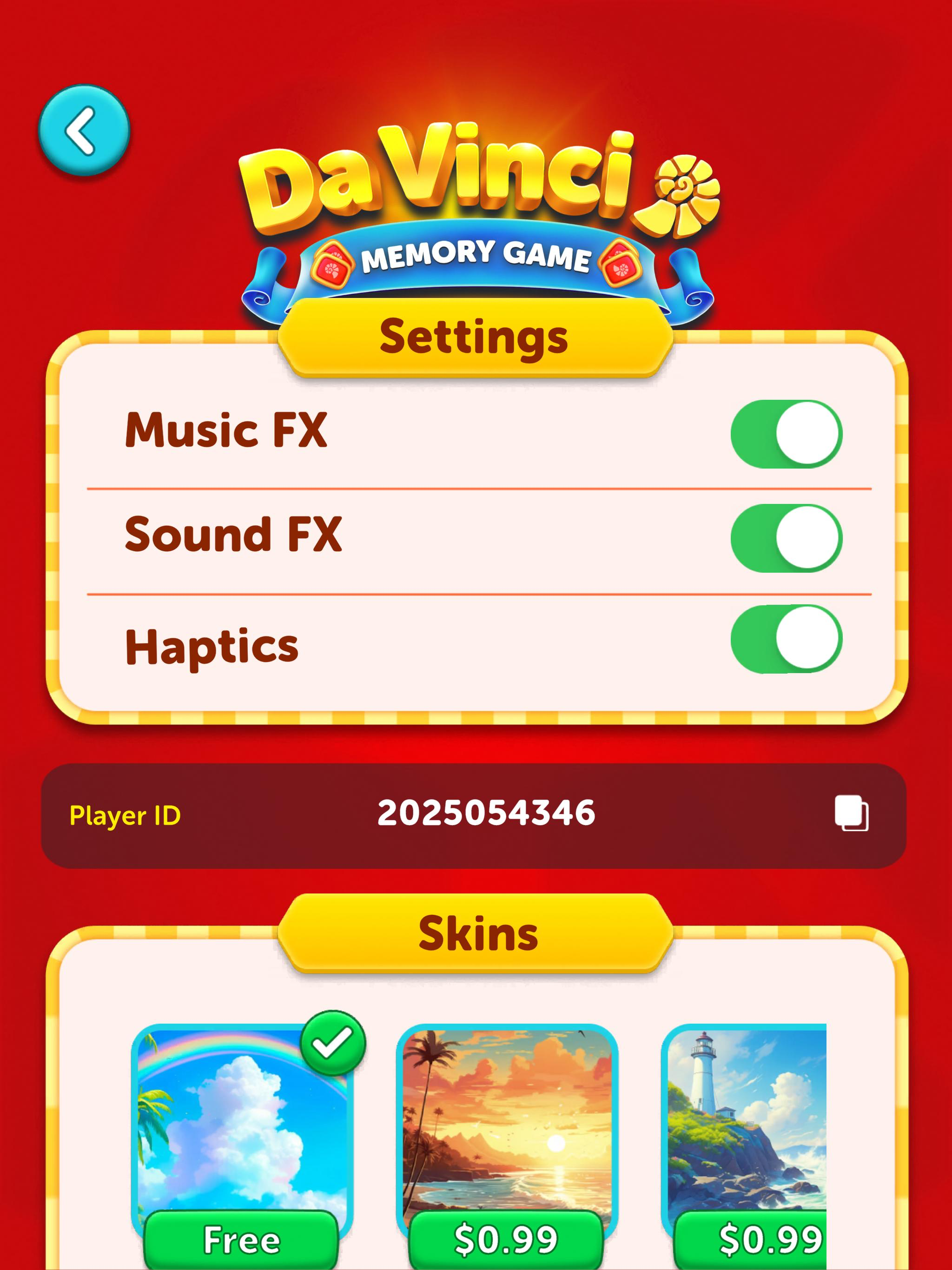 Da Vinci Memory Game screenshot 12