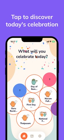 Every Day Holiday Calendar iPhone screenshot