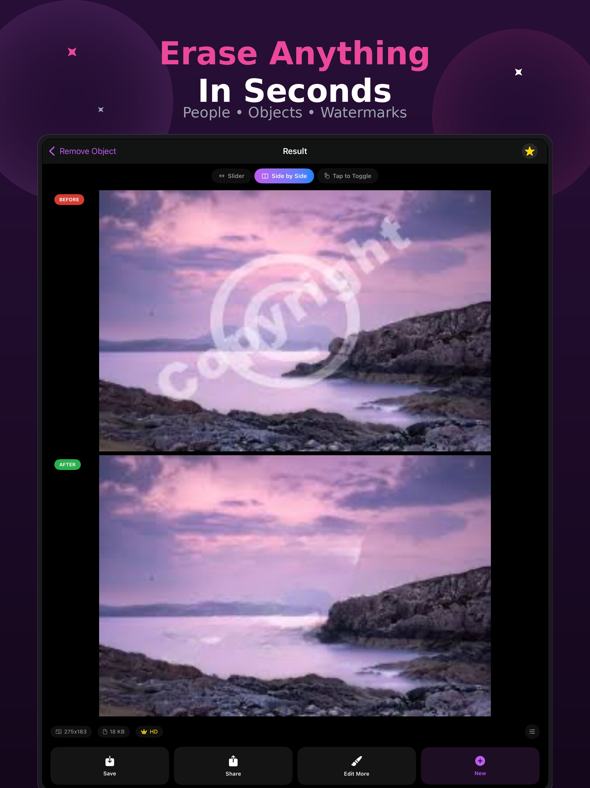 Magic Eraser: AI Retouch
