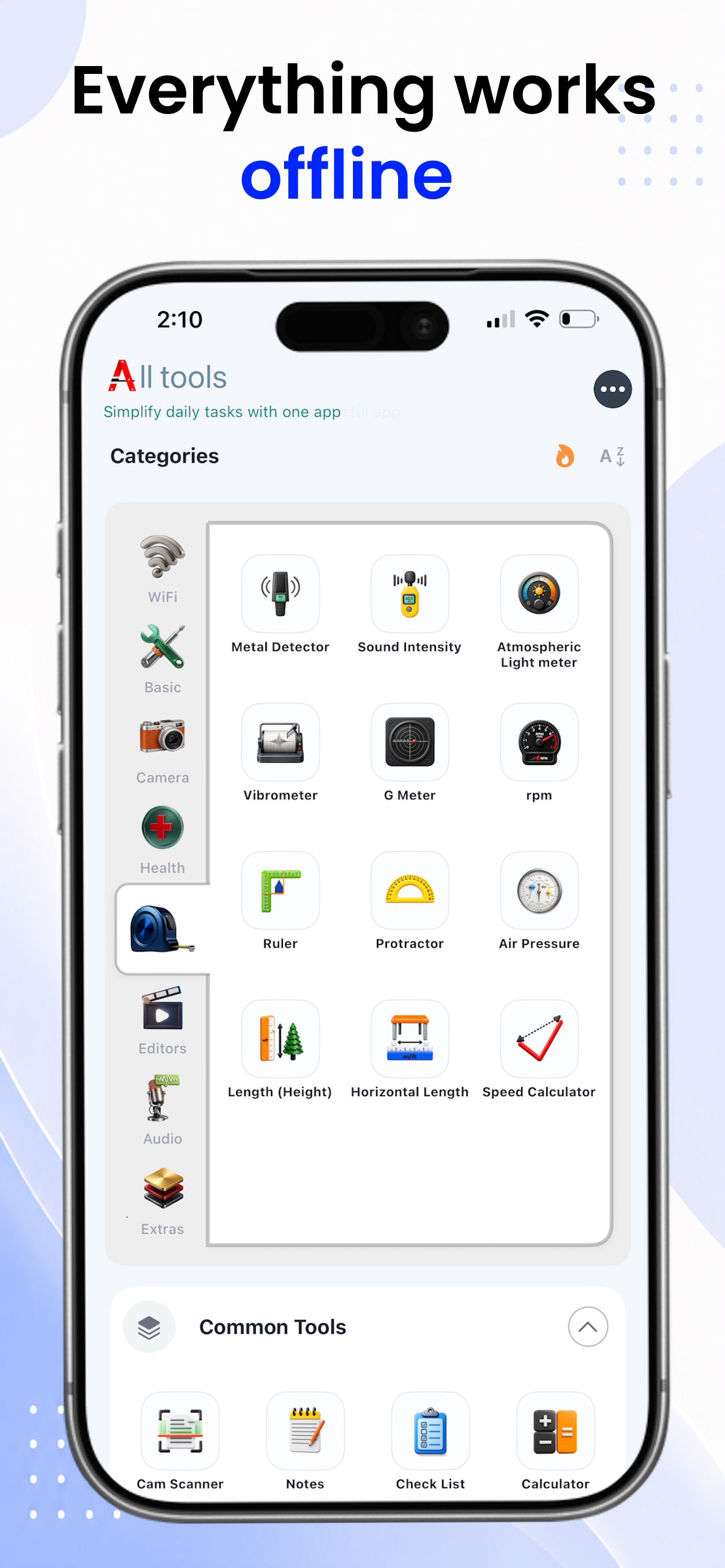 All tools screenshot 2