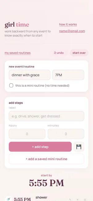 girl time: reverse planner screenshot 3