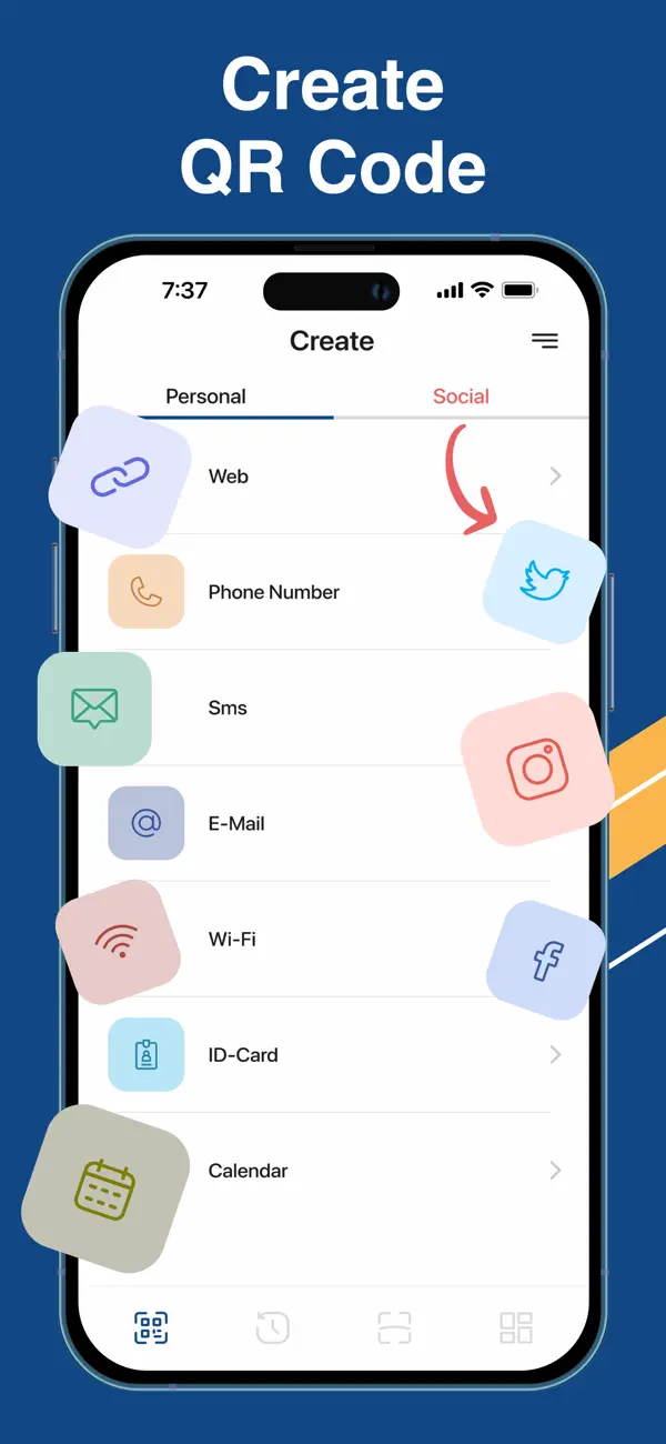 #2. QR Code Scanner&Barcode Reader (iOS) Ved: London App Studio Ltd