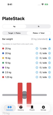 PlateStack: Plate Calculator Screenshot 2 of 5