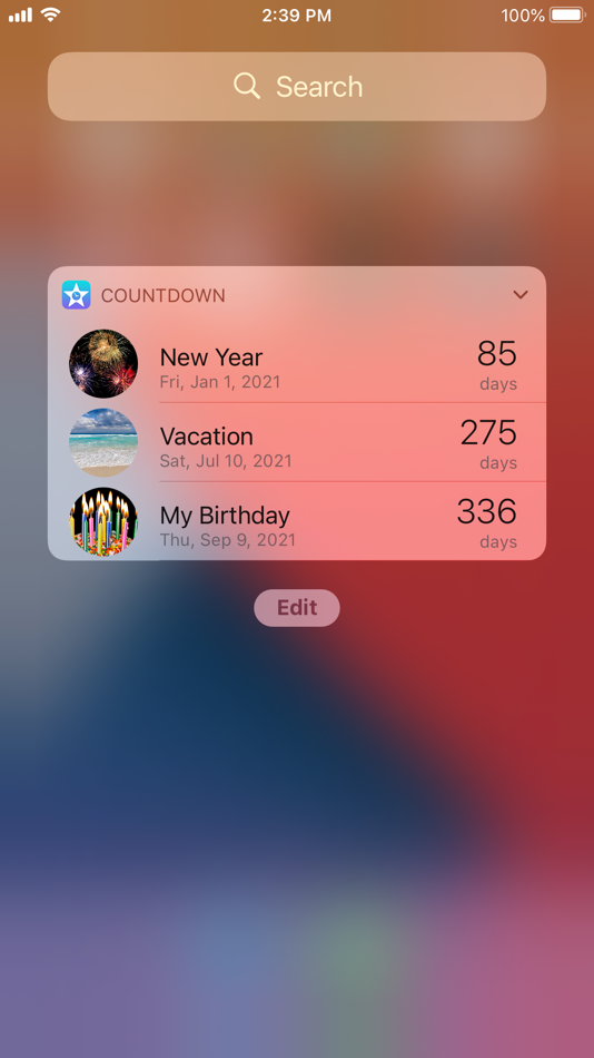 #7. Countdown Star (iOS) 由: Joseph Merrill