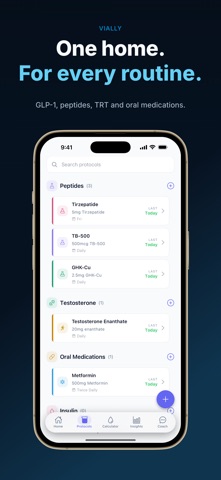 Vially: Peptide GLP-1 Tracker Screenshot 5 of 7