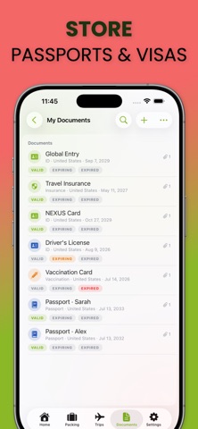 Travel Buddy – Trip Planner iPhone screenshot