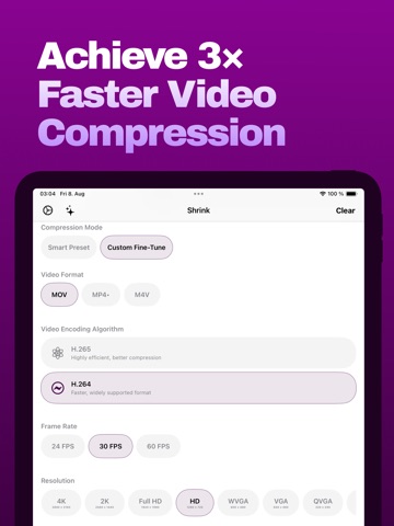 Video Compressor Resize Shrink iPad screenshot