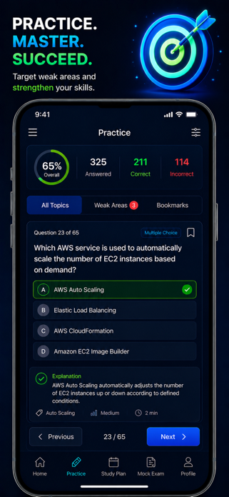 CertAI: AWS CompTIA Exam Prep Screenshot 9 of 10