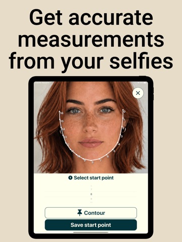 Measure Face Ratio - F4CE iPad screenshot