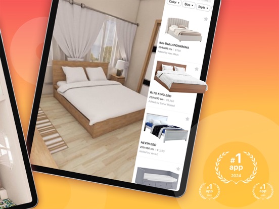 3D Kamer & Interieur Inrichten iPad app afbeelding 2