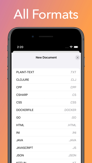 Text Editor App Screenshot