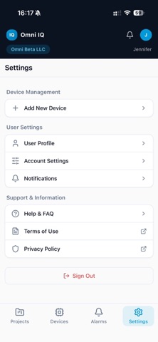 Omni IQ Mobile iPhone screenshot