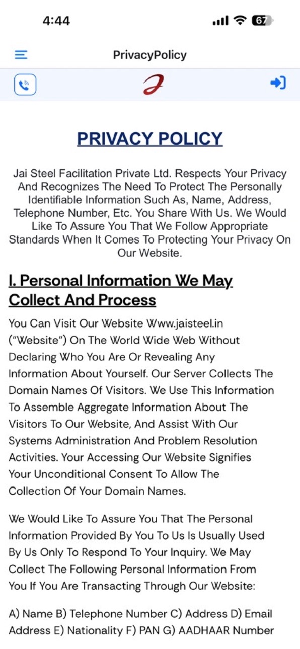 iPhone screenshot