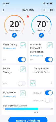 RACHING Humidor iPhone screenshot