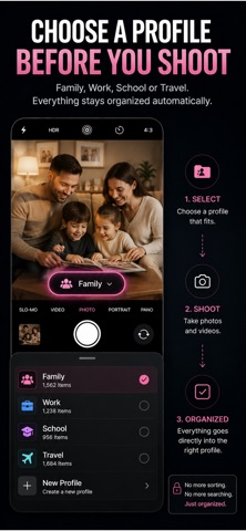 Camera Organizer: Photos Video iPhone screenshot