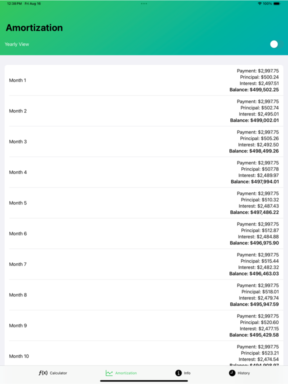 Screenshot #5 pour MtgCalc: Mortgage Calculator