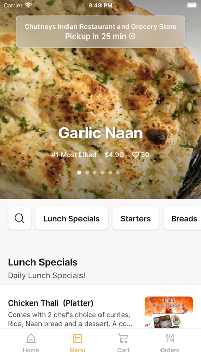 Chutney's Indian Restaurant Screenshot