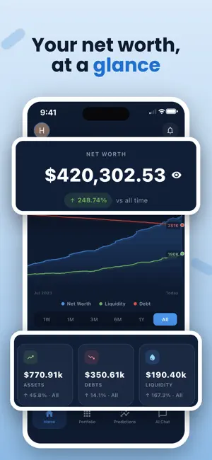 Wealth Path: Net Worth Tracker screenshot 1