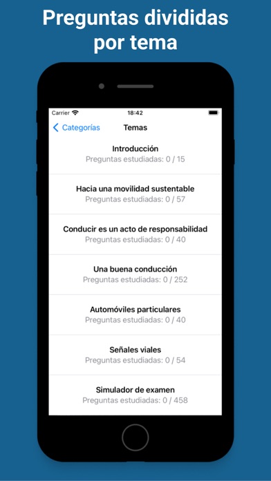 Simulador examen de conducir Screenshot