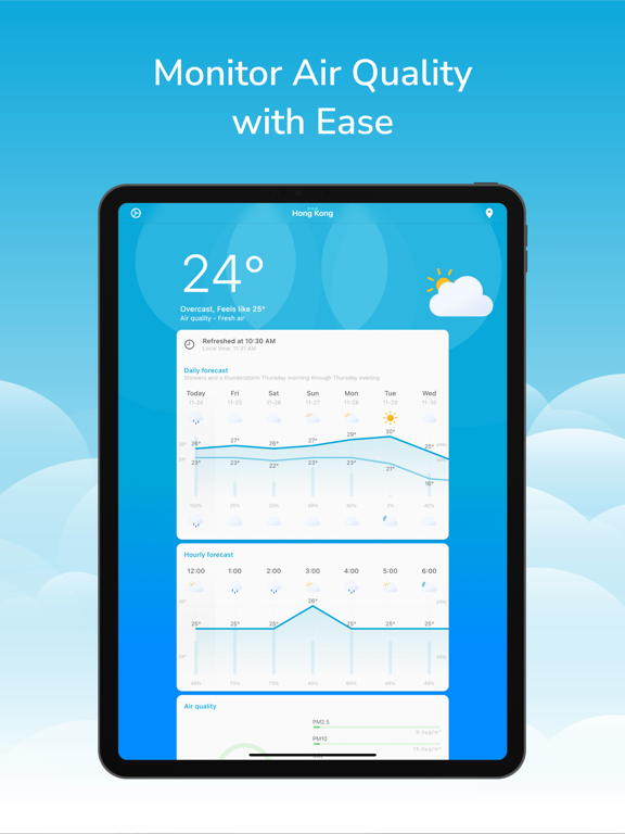 Weather Radar: Forecast Live iPad screenshot 5 - Weather app