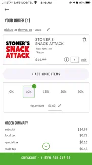 stoner's pizza joint iphone screenshot 4