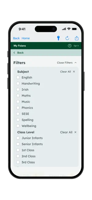 Folens Library screenshot 1