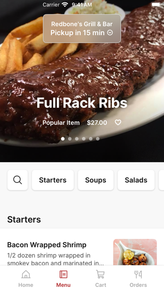 Redbone's Grill & Bar app screenshot 2