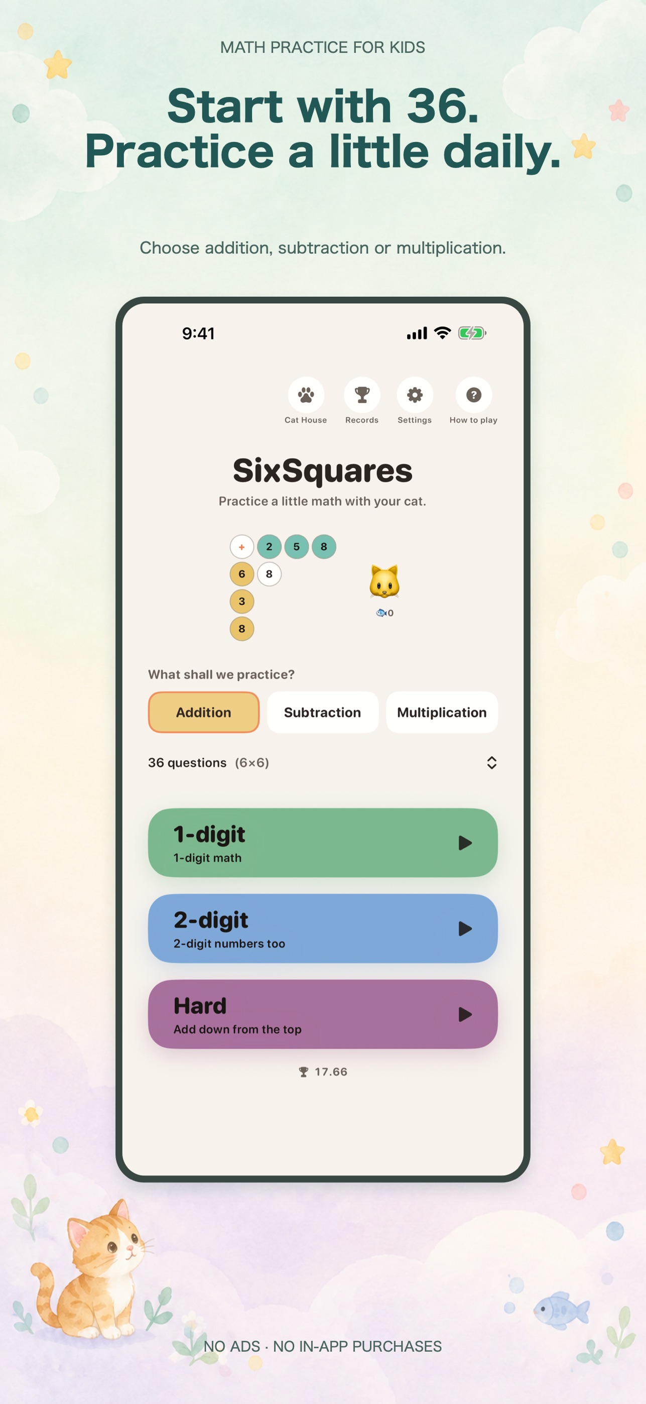 Screenshot 2 of SixSquares - Math for Kids