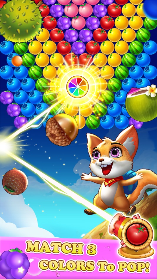 #3. Bubble Shooter : Fruit Tree (iOS) By: H.T Games