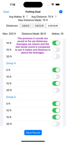 Putting Goal iPhone screenshot