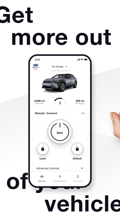 SUBARU SOLTERRA CONNECT Screenshot