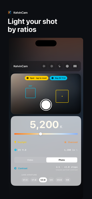 KelvinCam: Light Meter Screenshot 6 of 10