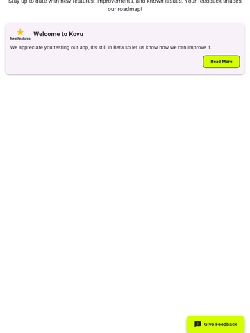 KovuApp iPad screenshot
