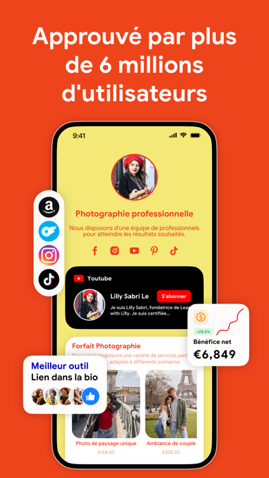 Screenshot #1 pour Linkbio - Link in bio Instabio