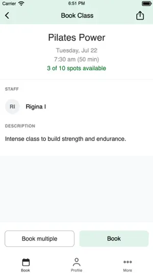 Backstage Pilates screenshot 3