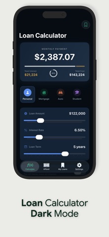 Loan Calculator: Loan Planner iPhone screenshot