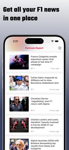 Formula Report Racing News Screenshot 2 of 5