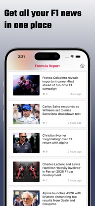Formula Report Racing News screenshot 2