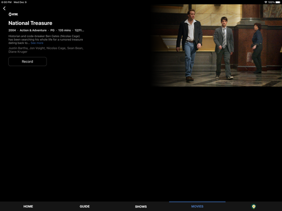 X-Stream Service TV iPad screenshot 3 - Entertainment app