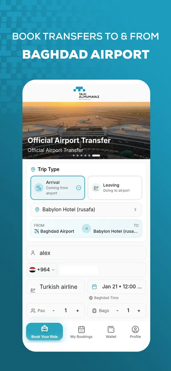 Screenshot #1 pour Almumayaz Airport taxi