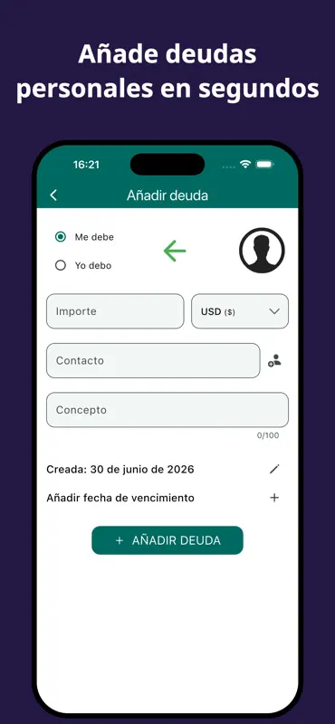 Control de Deudas: Mis deudas screenshot 2 of 7