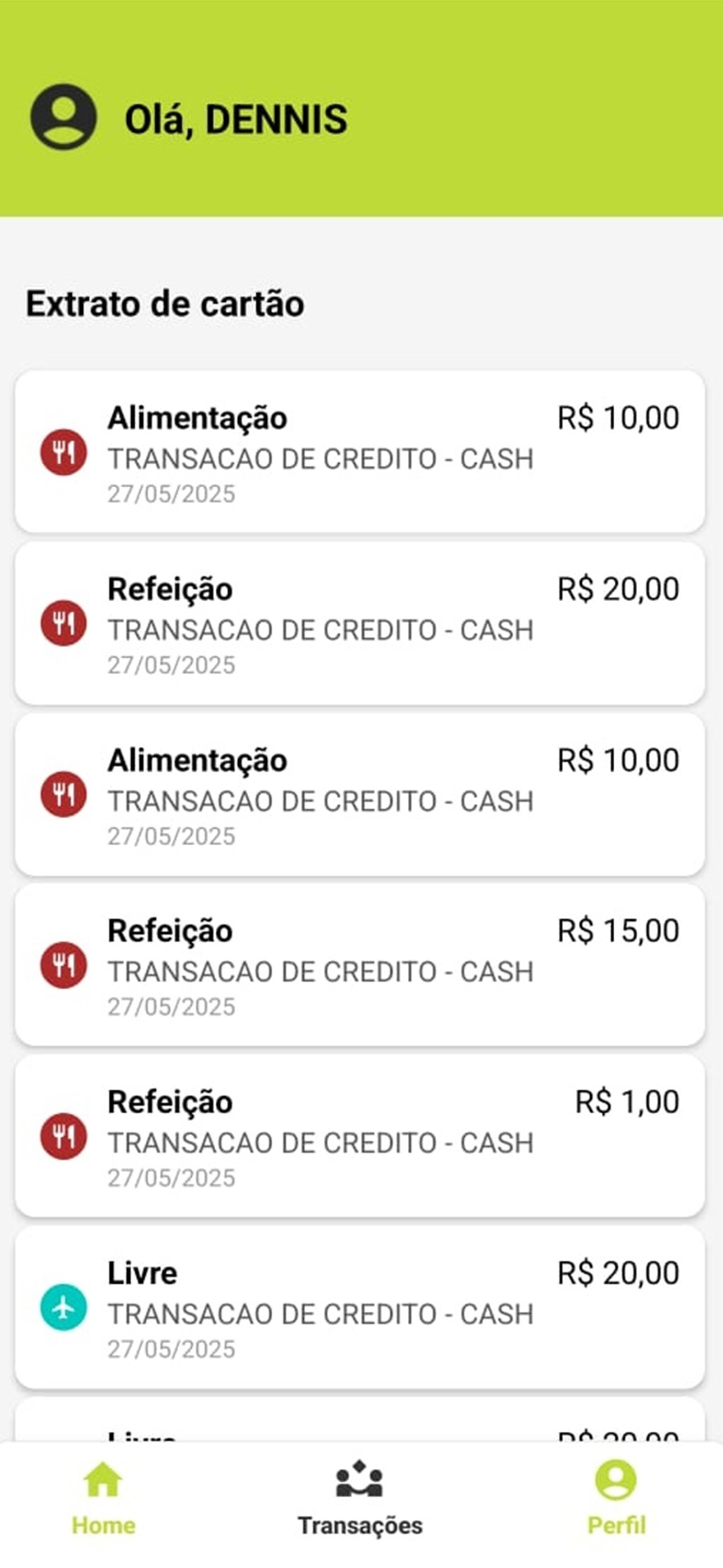 GoalBox Refeição e Alimentação
