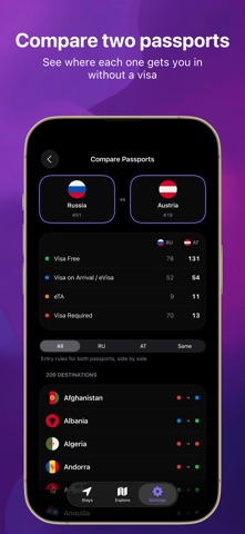 Borderlog: Visa & Tax Tracker Screenshot 5 of 5