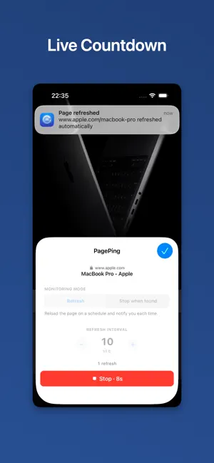 PagePing: Auto Refresh Page screenshot 3