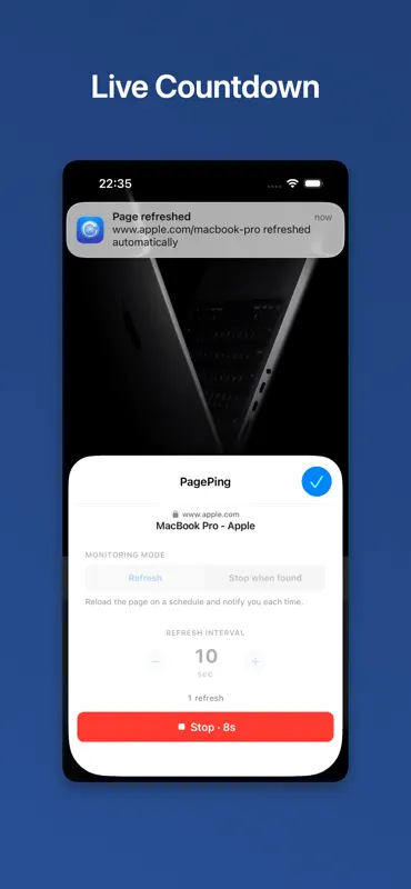 PagePing: Auto Refresh Page screenshot 3 of 4