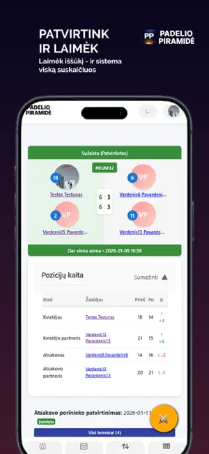 Padelio Piramidė screenshot 2