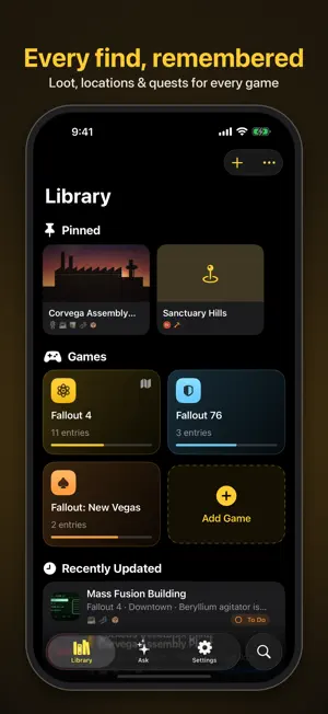 Fallout Notes: Loot & Quests screenshot 1