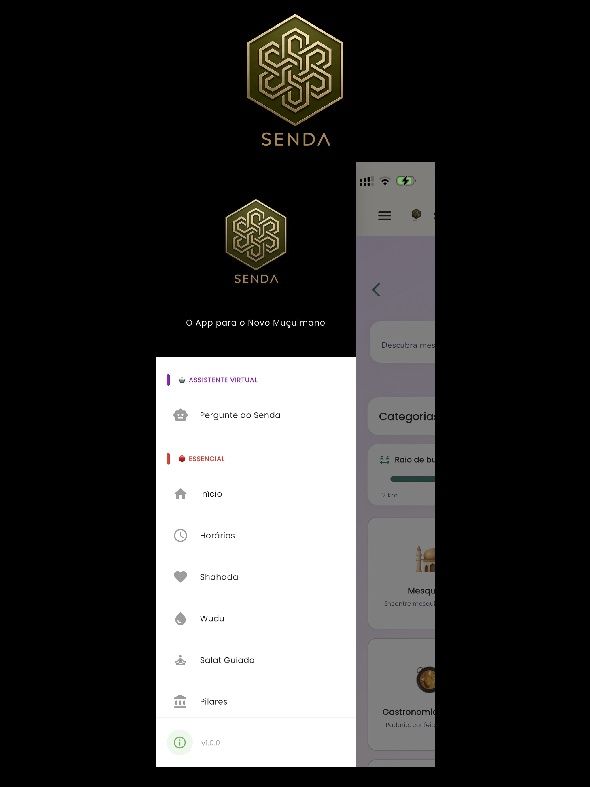Senda. App para Novo Muçulmano