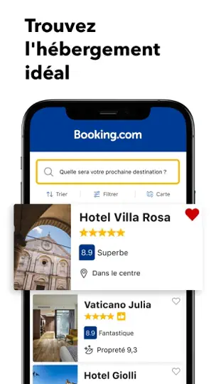 Capture d'écran de Booking.com: Hôtels & Voyage sur iPhone 2